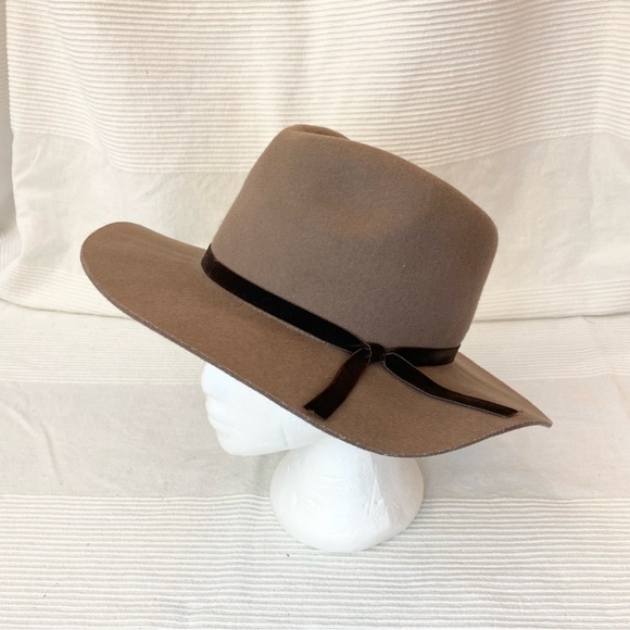 Lucky Brand 100% Genuine Wool Felt Bow Hat Fedora - Picture 3 of 16